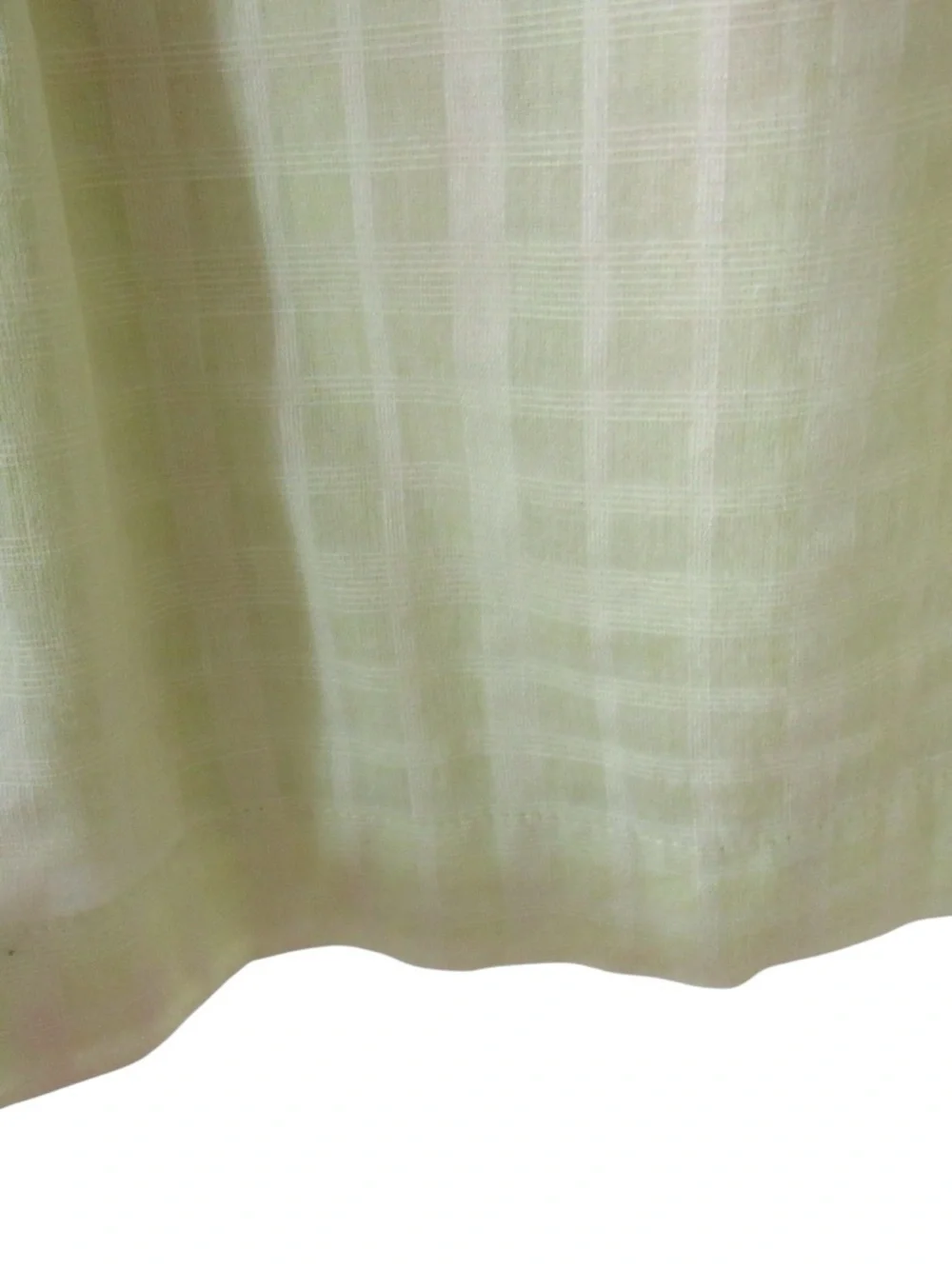 J Crew Sleeveless Embroidered Windowpane Blouse Top 6 Lime Yellow Green Cotton